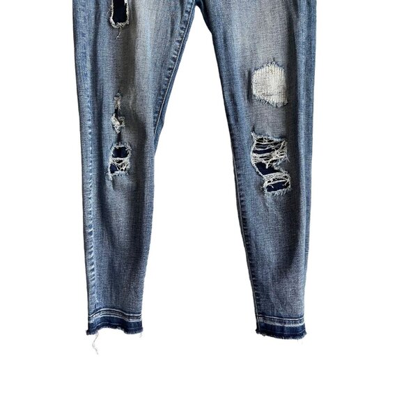 Liverpool Size 6/28 The Ankle Skinny Jeans Distressed Released Raw Hem - Picture 4 of 8